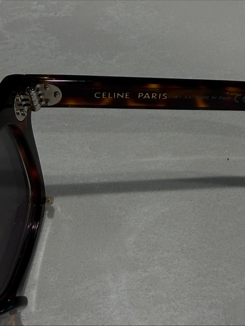 New Celine Tortoise and Gold Clip on Sunglasses - Picture 5 of 9